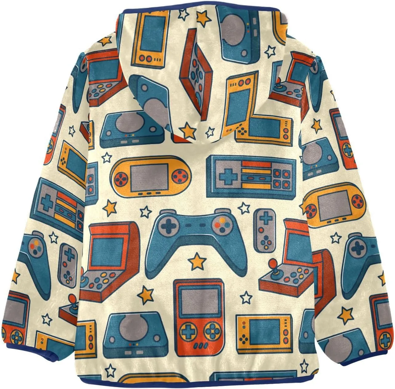 Aflyko Boys Fleece Coat Blue Zip-Up Hoodie Girls Outerwear Kids Hooded Jacket 3-10T
