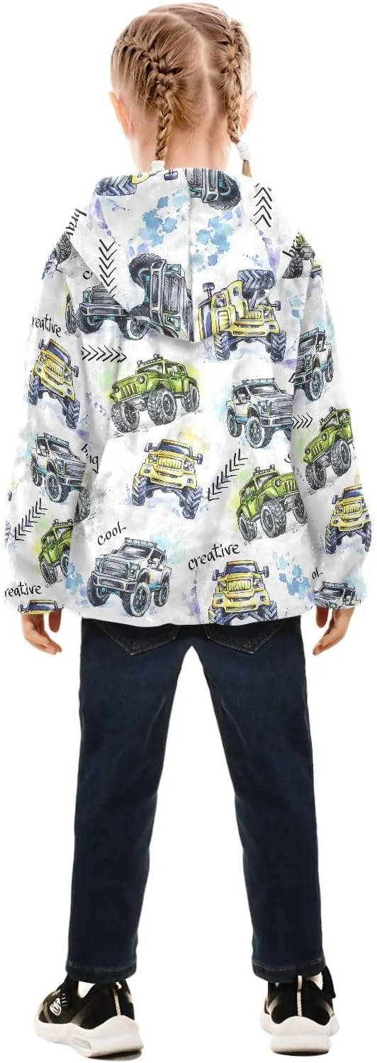Aflyko Boys Fleece Coat Blue Zip-Up Hoodie Girls Outerwear Kids Hooded Jacket 3-10T