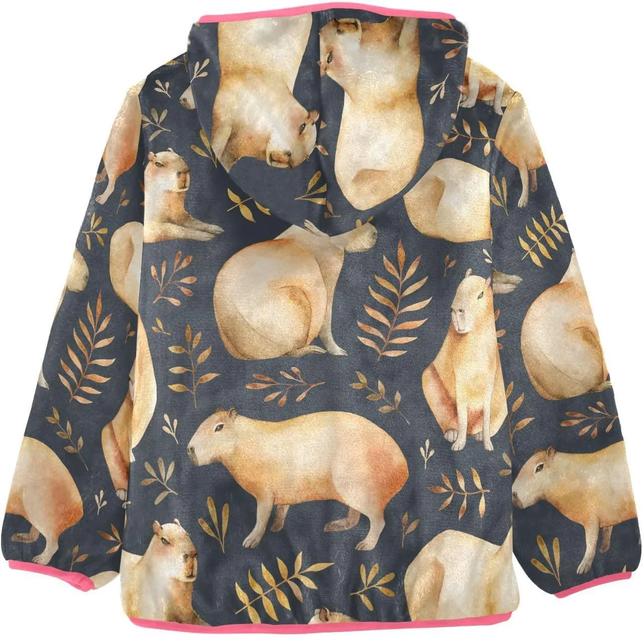 Aflyko Girls Fleece Coat Zip-Up Hoodie Warm Outerwear Kids Hooded Jacket 3-10T