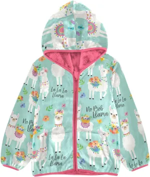 Aflyko Girls Fleece Coat Zip-Up Hoodie Warm Outerwear Kids Hooded Jacket 3-10T