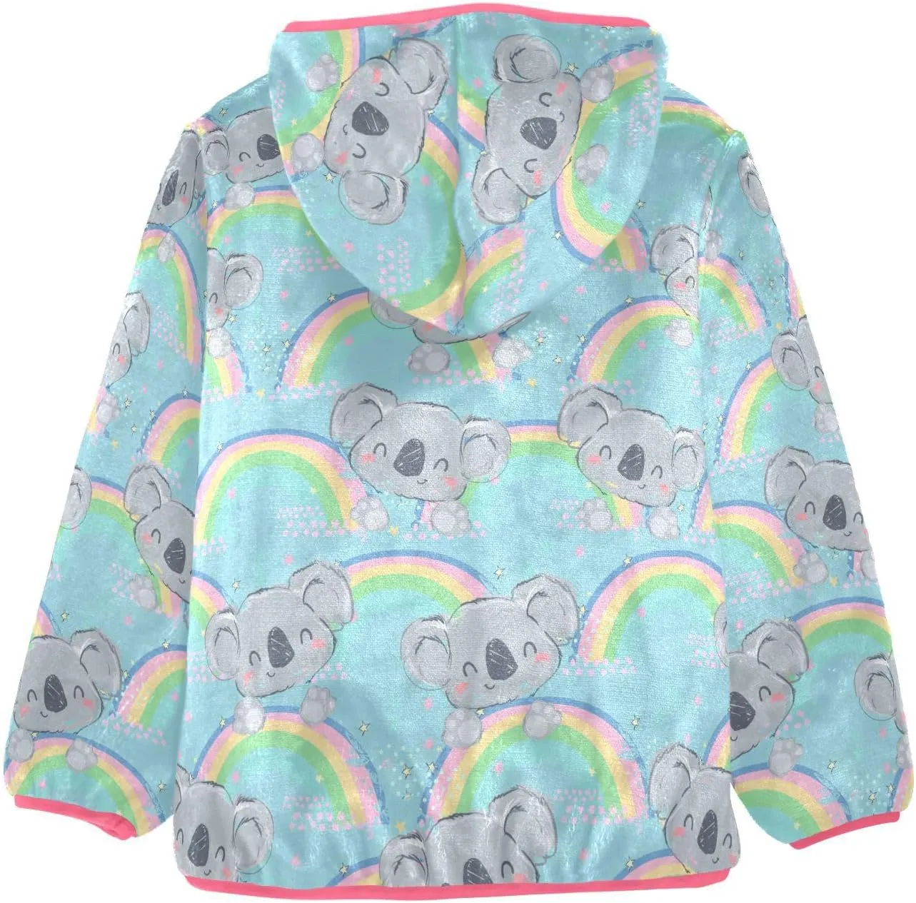 Aflyko Girls Fleece Coat Zip-Up Hoodie Warm Outerwear Kids Hooded Jacket 3-10T