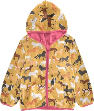 Aflyko Girls Fleece Coat Zip-Up Hoodie Warm Outerwear Kids Hooded Jacket 3-10T