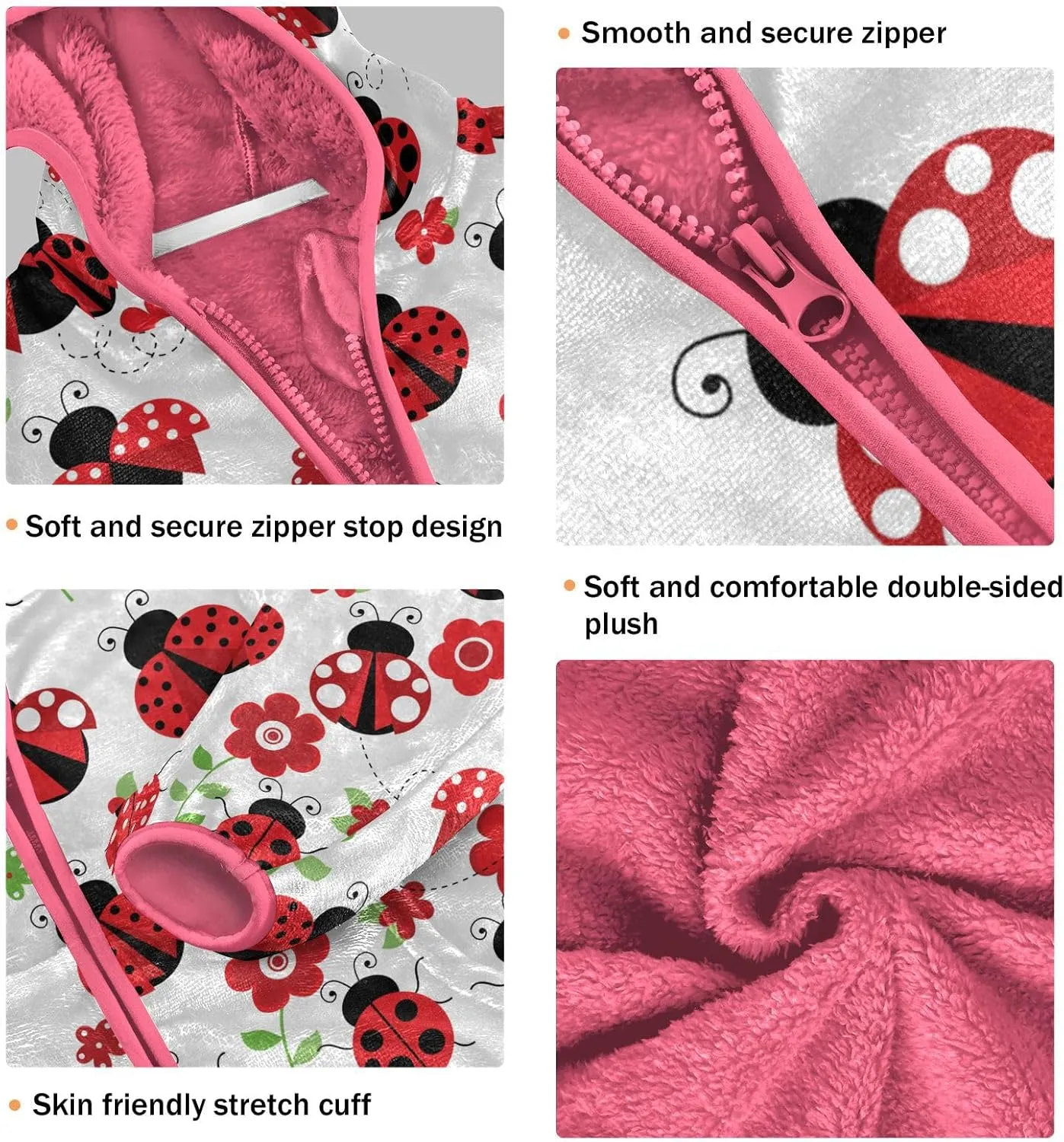 Aflyko Girls Fleece Coat Zip-Up Hoodie Warm Outerwear Kids Hooded Jacket 3-10T
