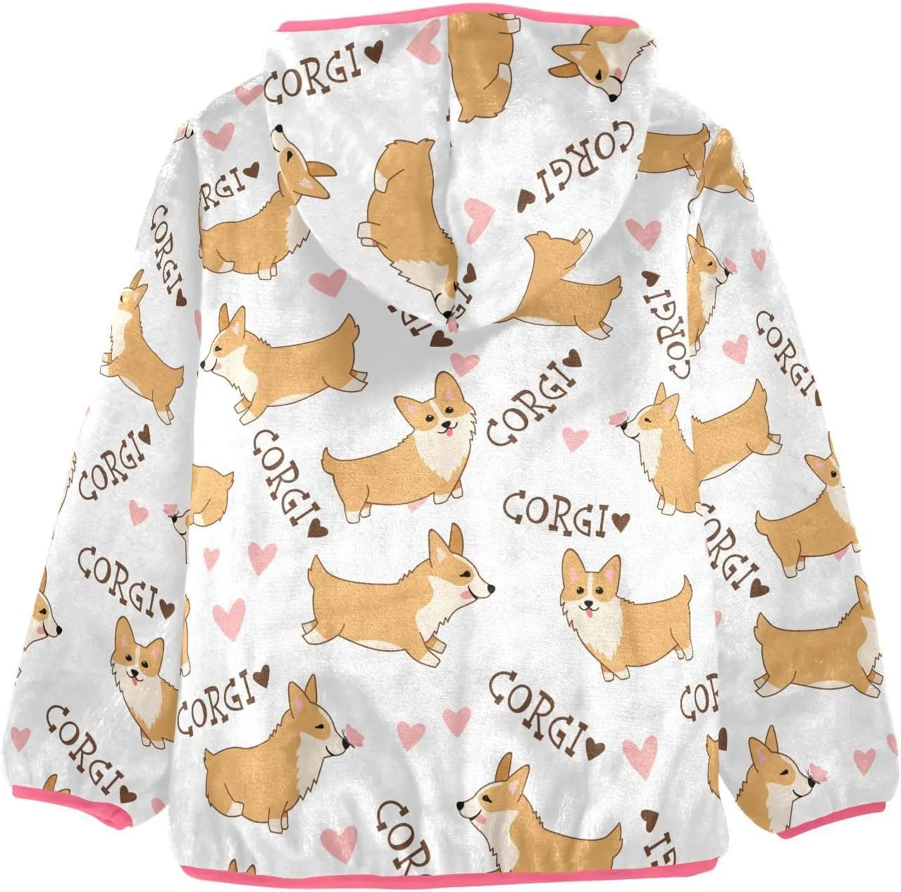 Aflyko Girls Fleece Coat Zip-Up Hoodie Warm Outerwear Kids Hooded Jacket 3-10T