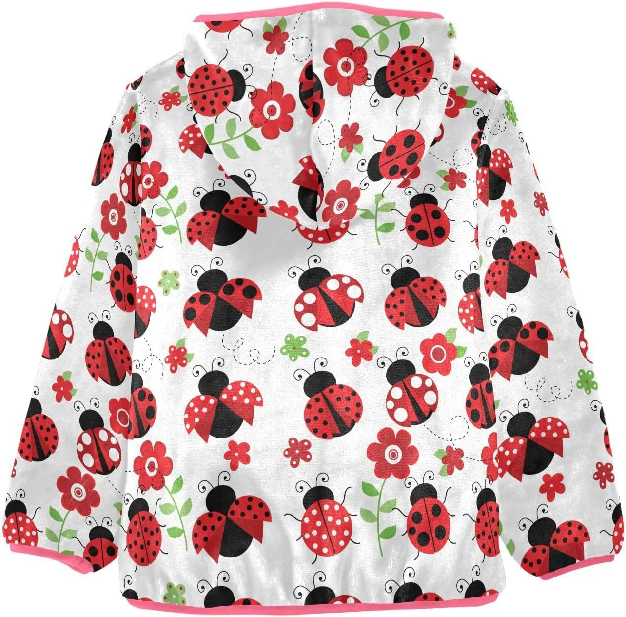 Aflyko Girls Fleece Coat Zip-Up Hoodie Warm Outerwear Kids Hooded Jacket 3-10T