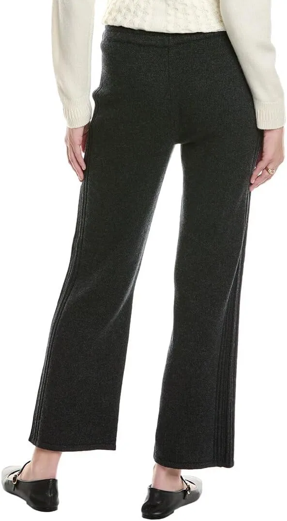 Anne Klein Women's Wide Leg Sweater Pant Side Rib