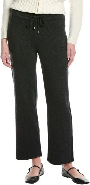 Anne Klein Women's Wide Leg Sweater Pant Side Rib