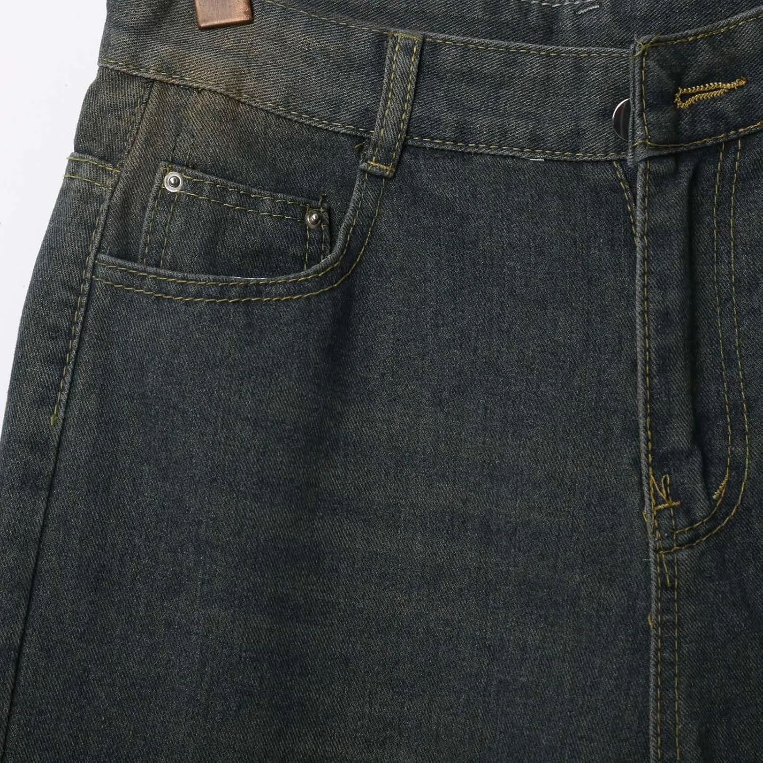 Baggy Jean Shorts for Men Summer Casual Loose Fit Y2K Hip Hop Wide Leg Denim Shorts Trendy Outfits