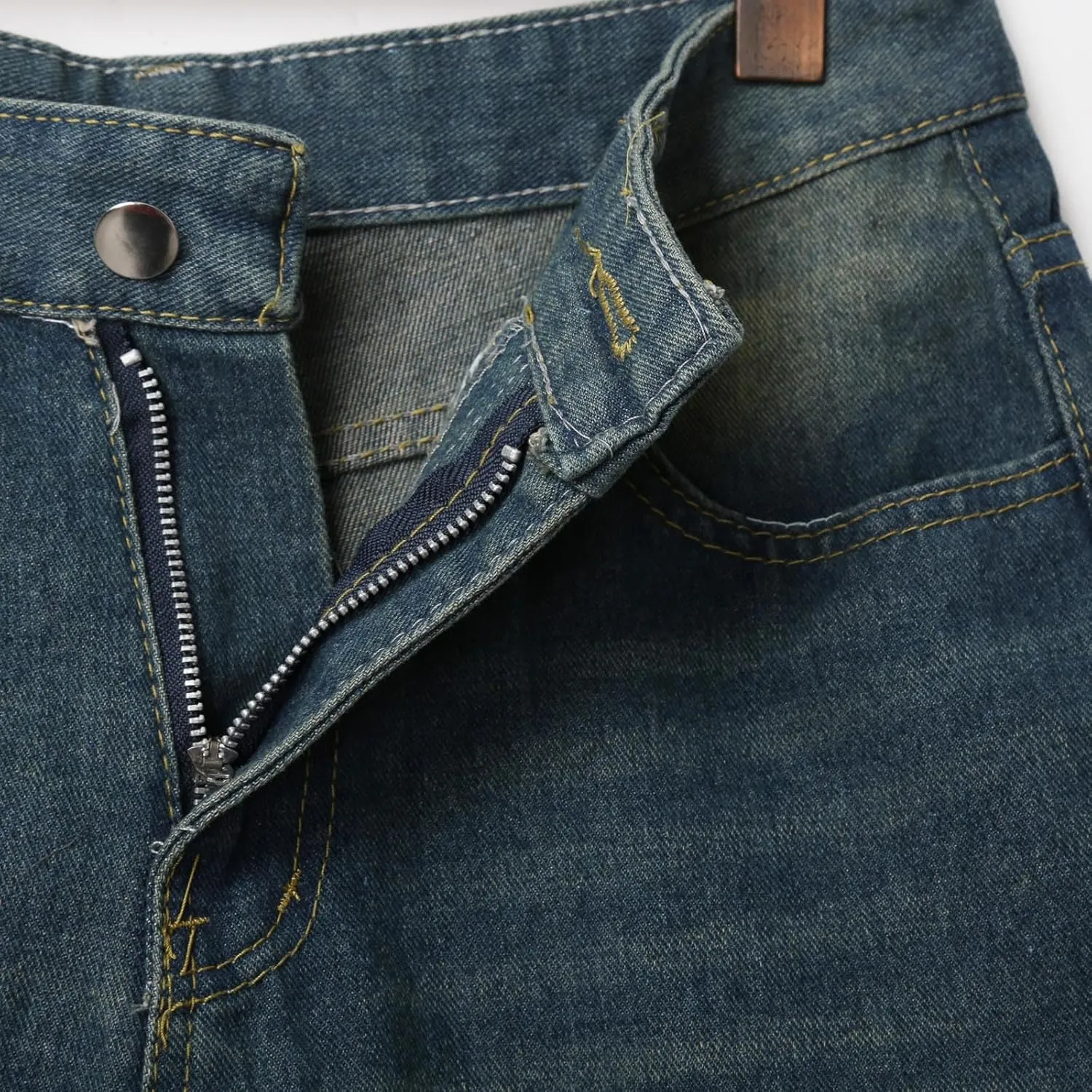 Baggy Jean Shorts for Men Summer Casual Loose Fit Y2K Hip Hop Wide Leg Denim Shorts Trendy Outfits