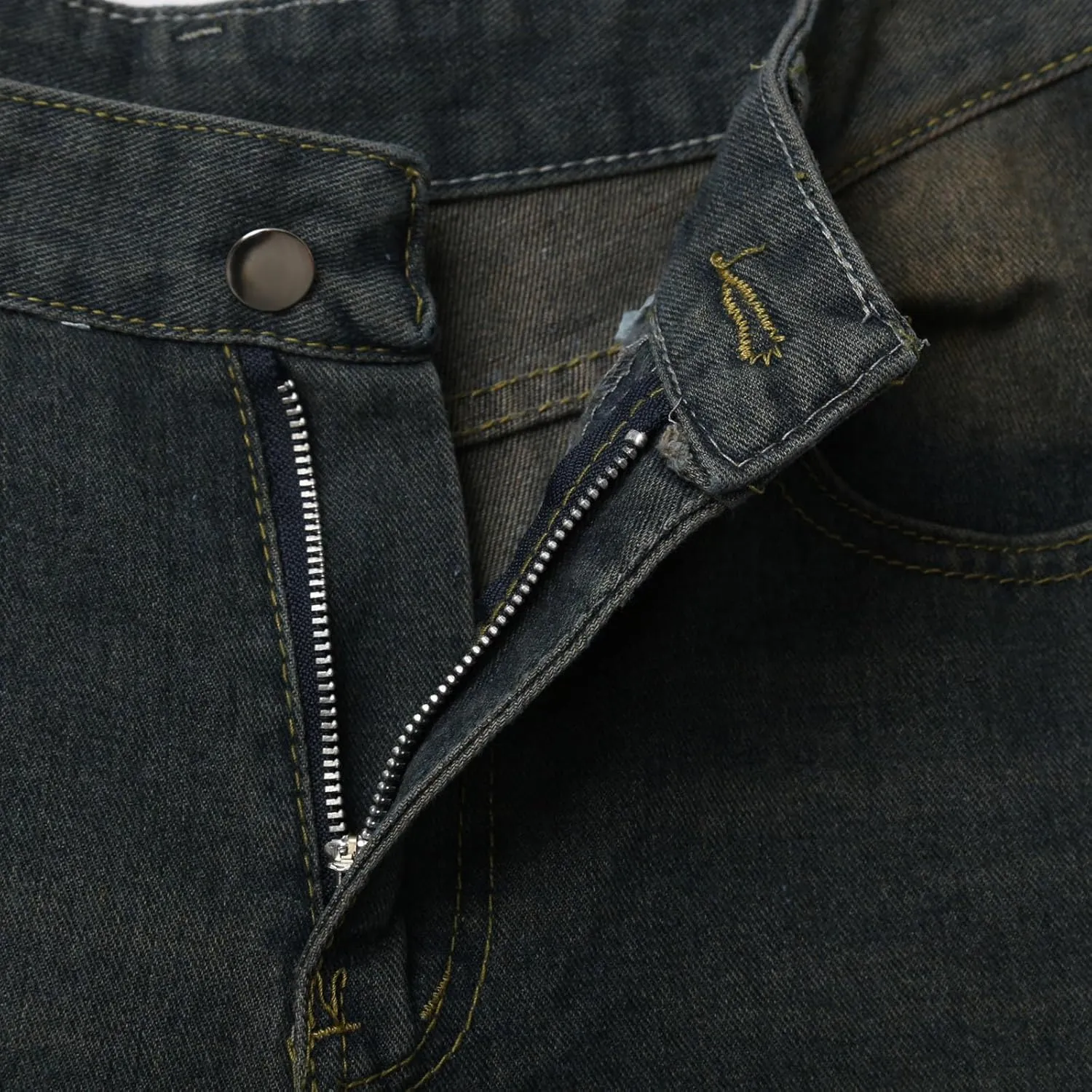 Baggy Jean Shorts for Men Summer Casual Loose Fit Y2K Hip Hop Wide Leg Denim Shorts Trendy Outfits