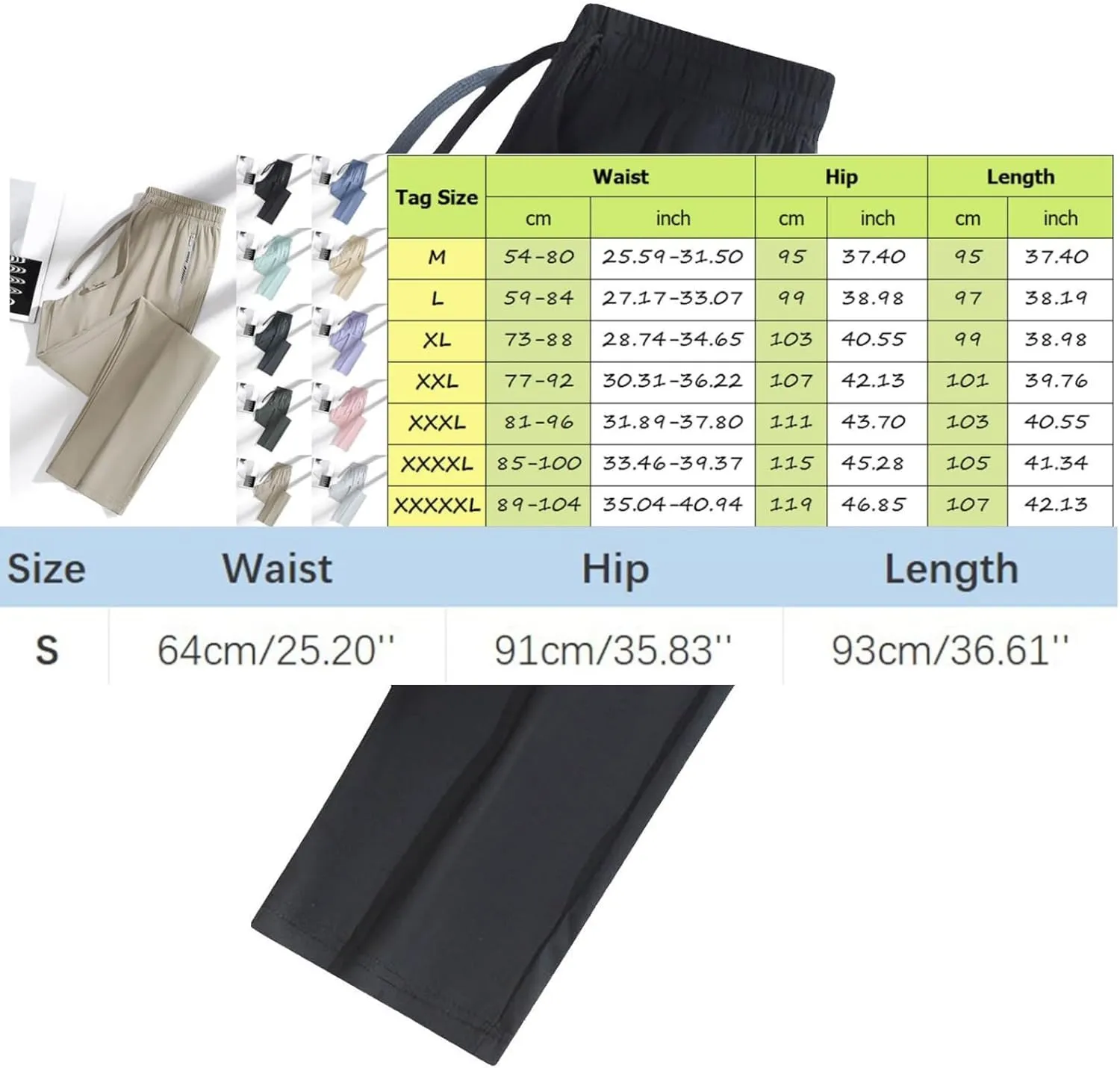Beeswan Pants for Women High Waist Ultra Stretch Active Breathable Pants Fashion Quick Drying Stretchy Trousers Unisex