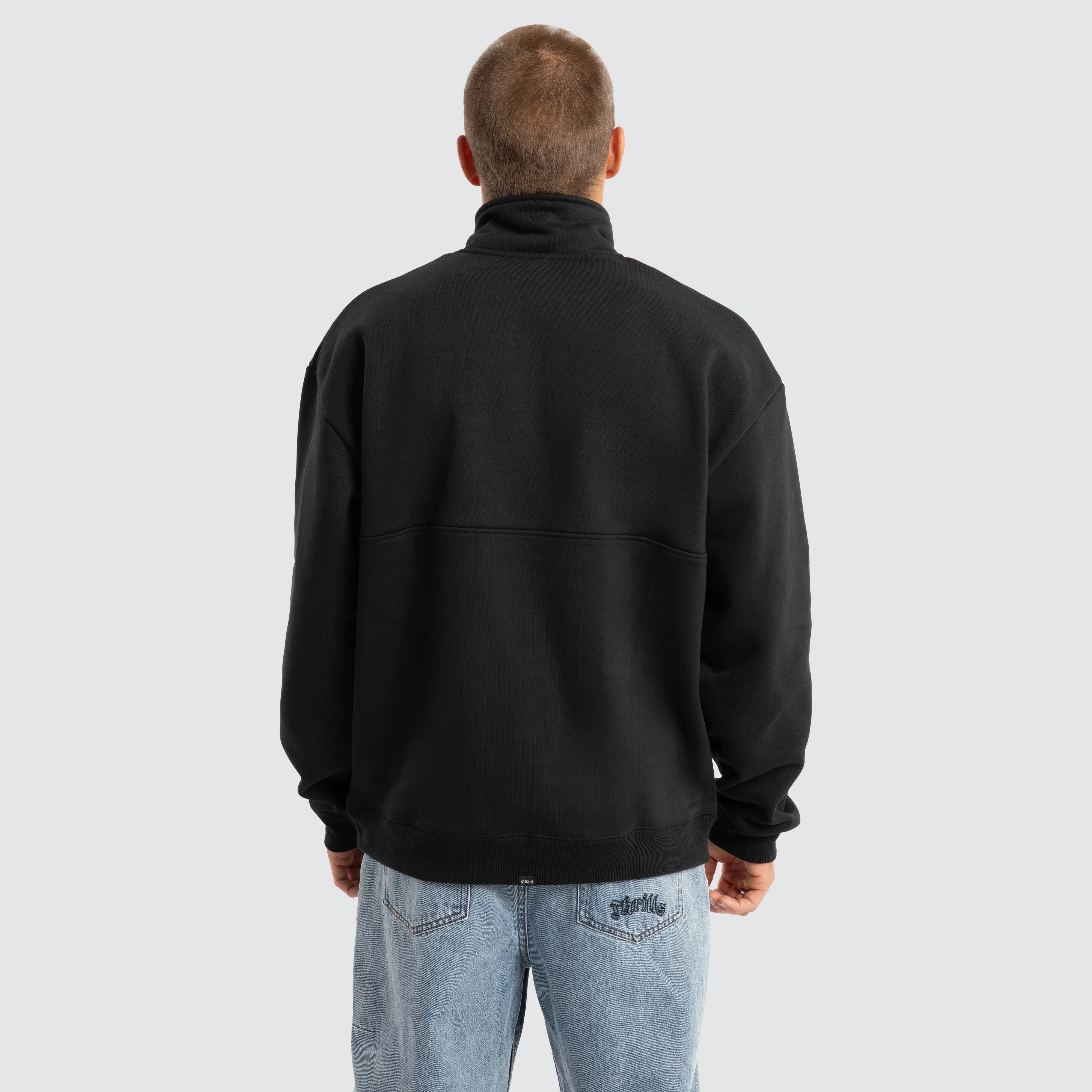 Born To Fly Quarter Zip Fleece Black