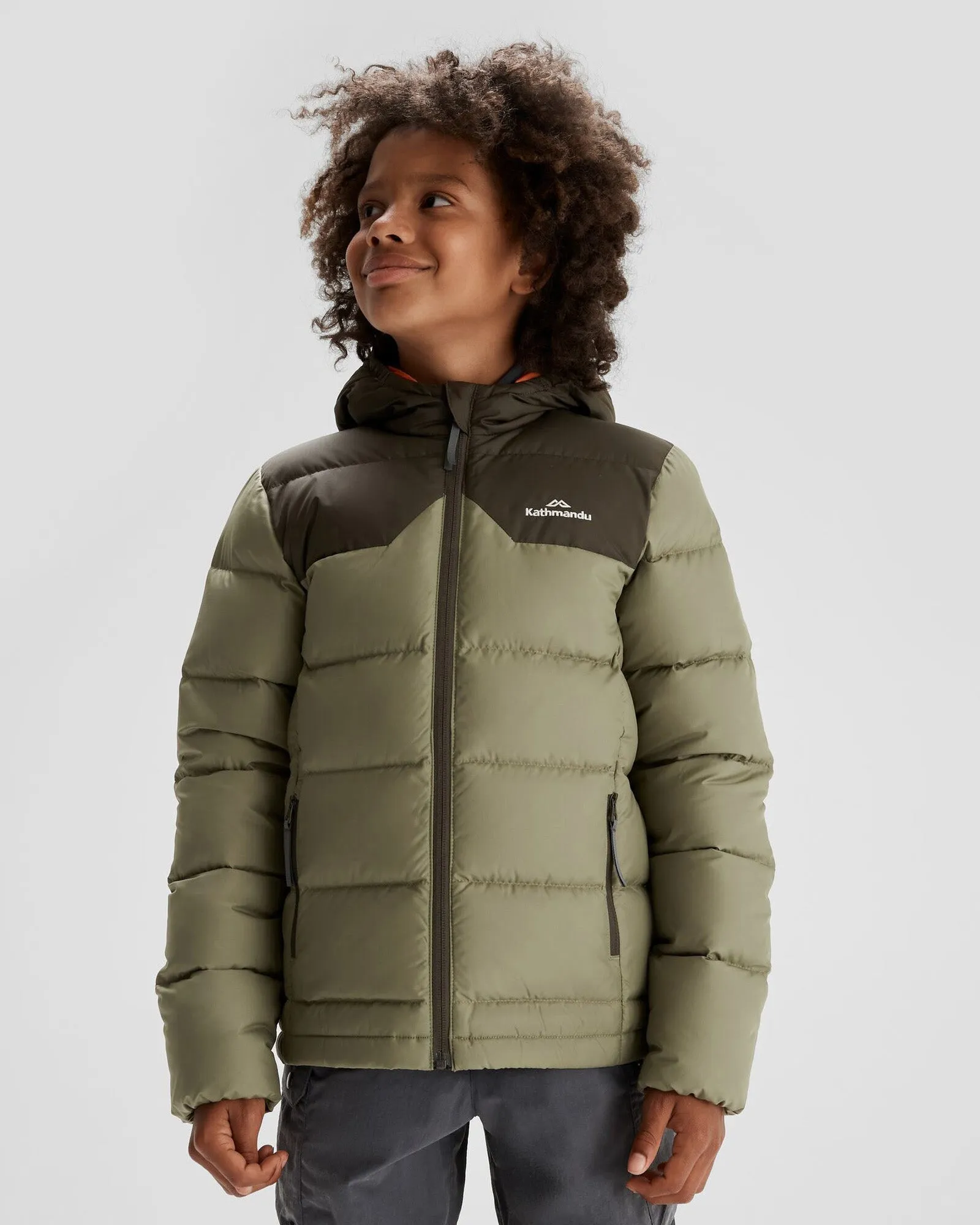 Boys' Epiq Down Jacket - Beech/Dark Moss