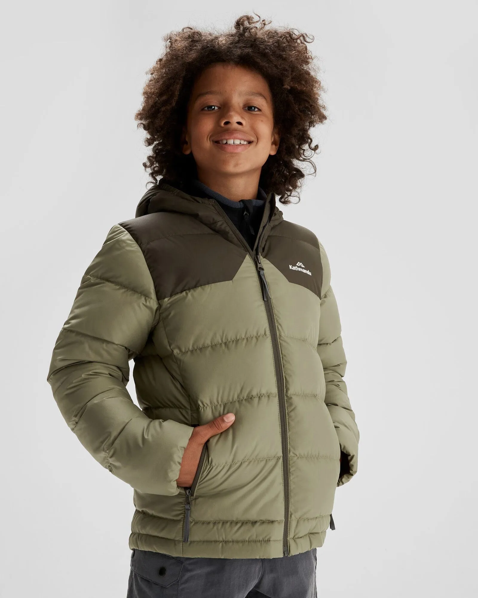 Boys' Epiq Down Jacket - Beech/Dark Moss