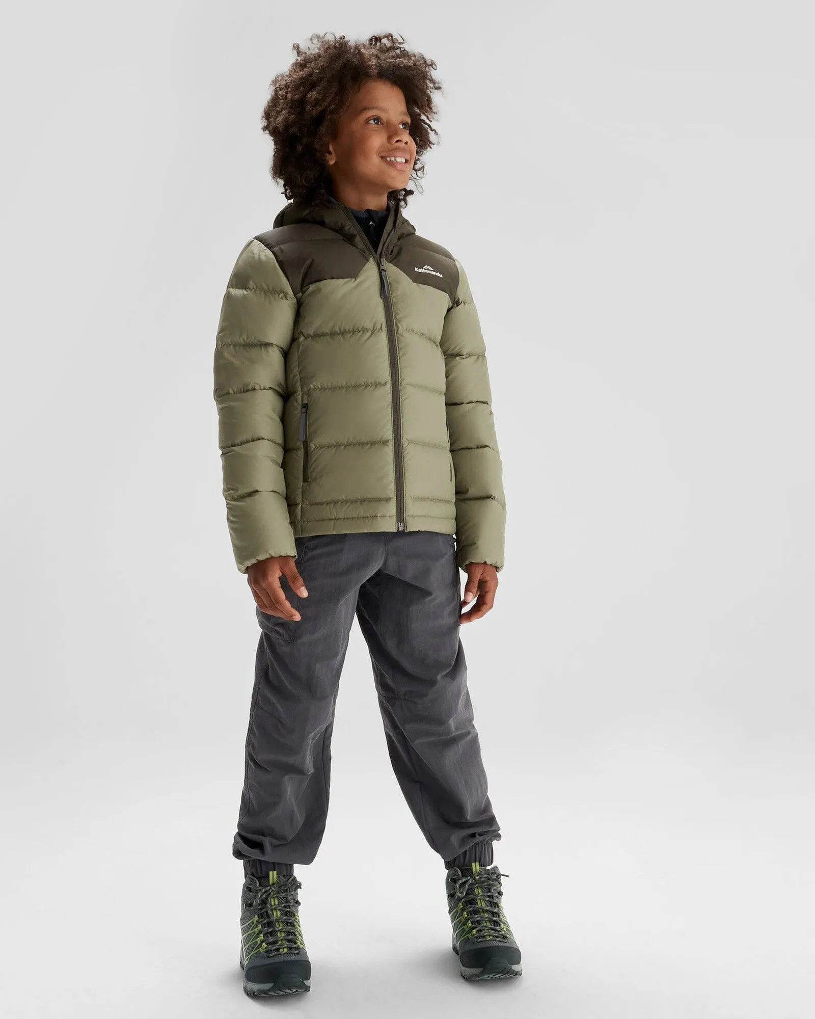 Boys' Epiq Down Jacket - Beech/Dark Moss