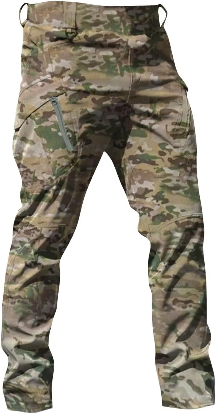 Cargo Pants for Men Multi Pockets Pants Casual Relaxed Fit Ripstop Hiking Pants Tactic Trousers