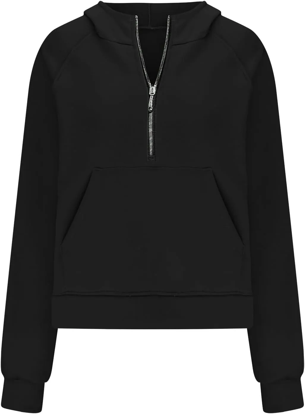 Ceboyel Womens Quarter Zip Sweatshirt 2023 Fleece Oversized Sweaters Cropped Pullover Hoodies Fall Trendy Outfits Clothing