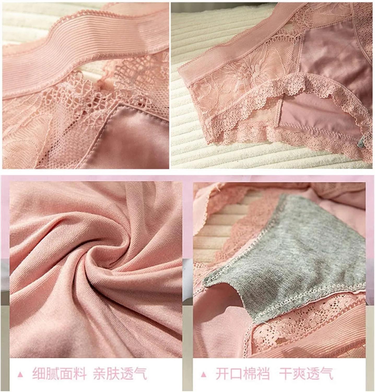 Couple Panties Double Set Sexy lace hot Temptation Low Waist Panties Women's Triangle Pants Breathable Men (Color : Black, Size : Mens XXL Womens M)