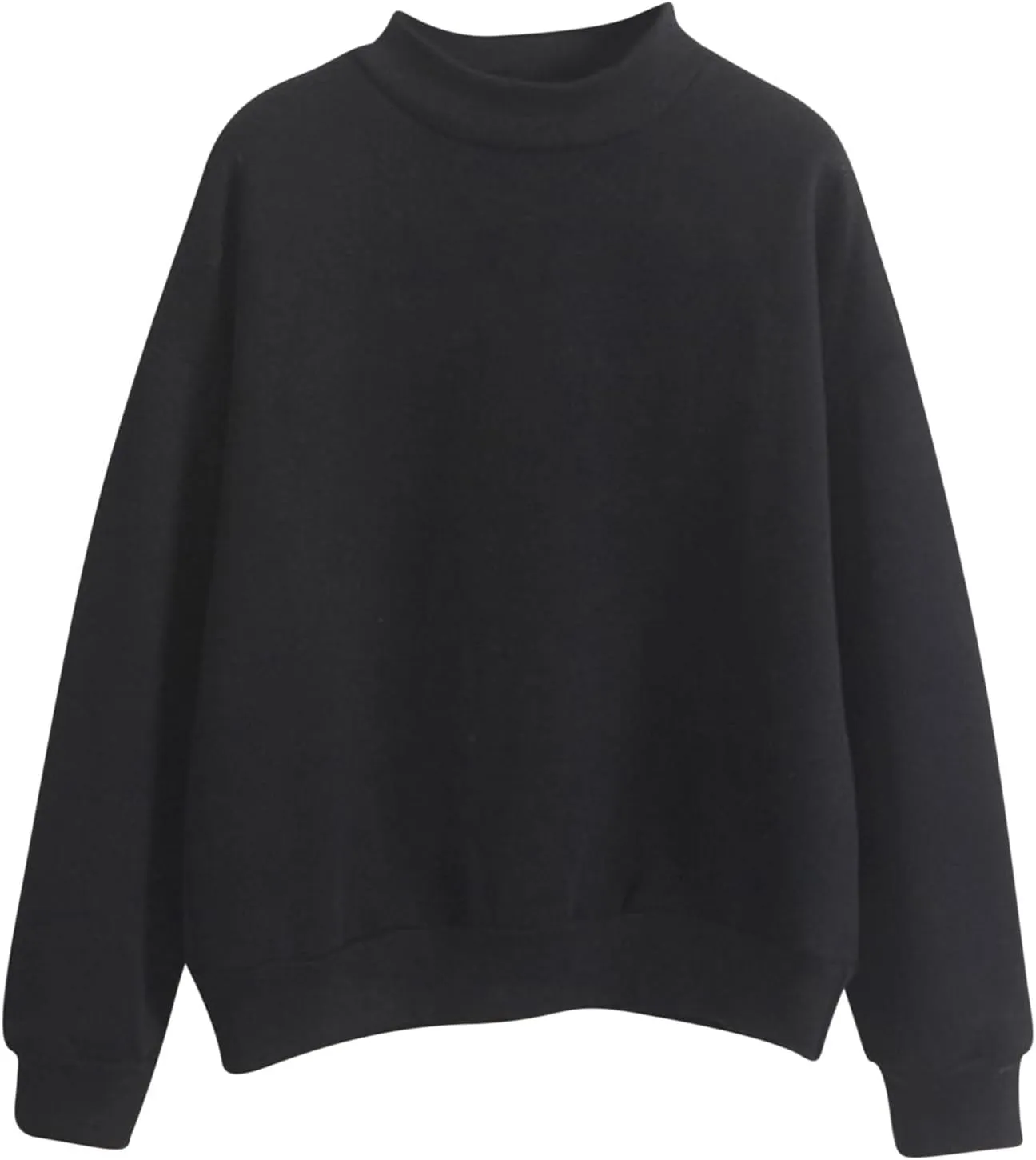 Crewneck Fleece Sweatshirts For Women Cute Fall Fashion Outfits Long Sleeve Oversized Sweatshirt Pullover Sweater