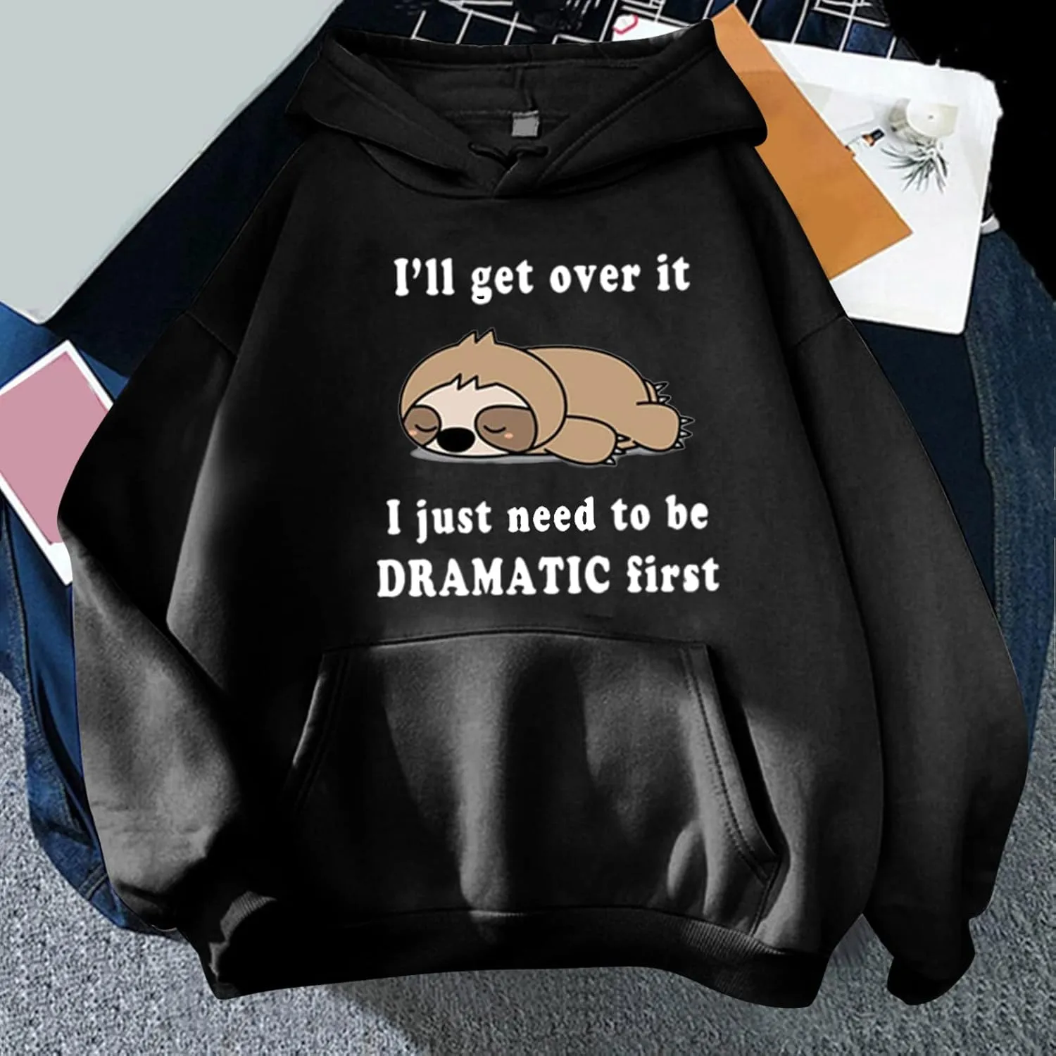 Cute Hoodies for Teen Girls Kawaii Panda Print Hoodies Pullover Tops Long Sleeve Hooded Sweatshirts for Teen Girls