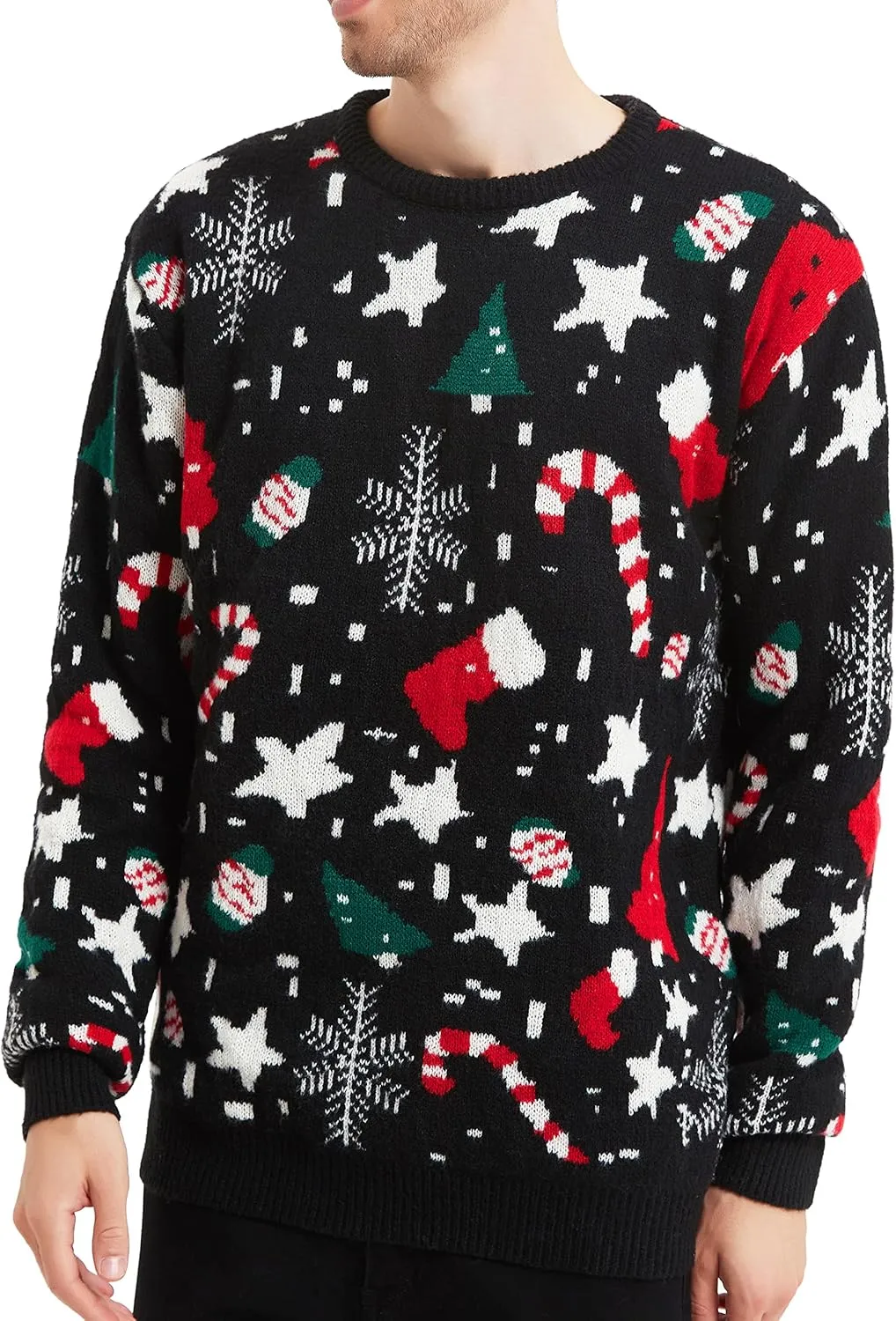 *daisysboutique* Men's Holiday Reindeer Snowman Santa Snowflakes Sweater