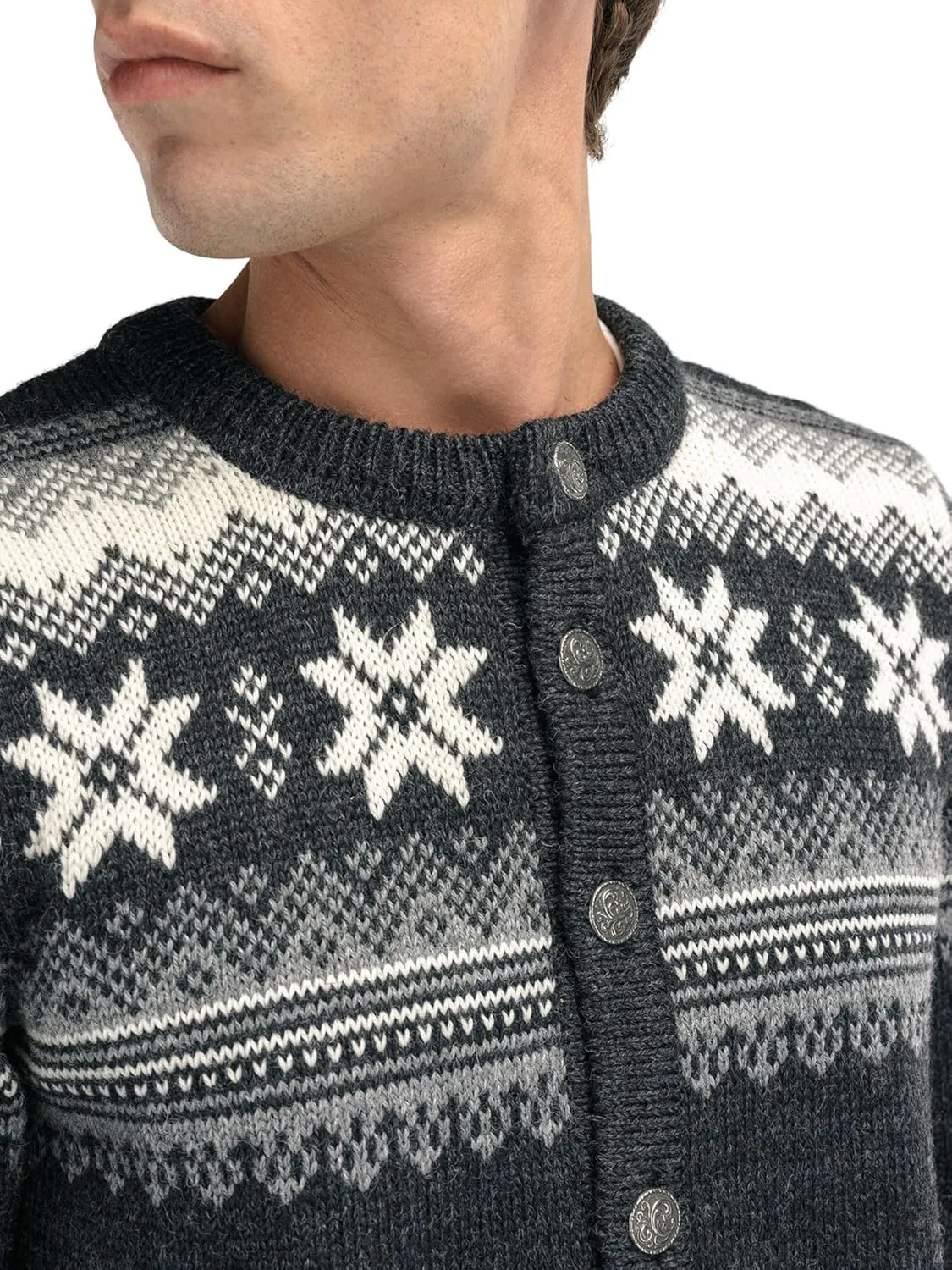 Dale of Norway Veafjord Masculine Cardigan - Men Cardigan Sweater - Regular-Fit