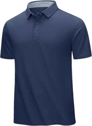 Dcvmvmn Mens Summer Cotton Blend Golf Polos Shirts Work T-Shirts Quick Dry Casual Short Sleeve Tops Tee