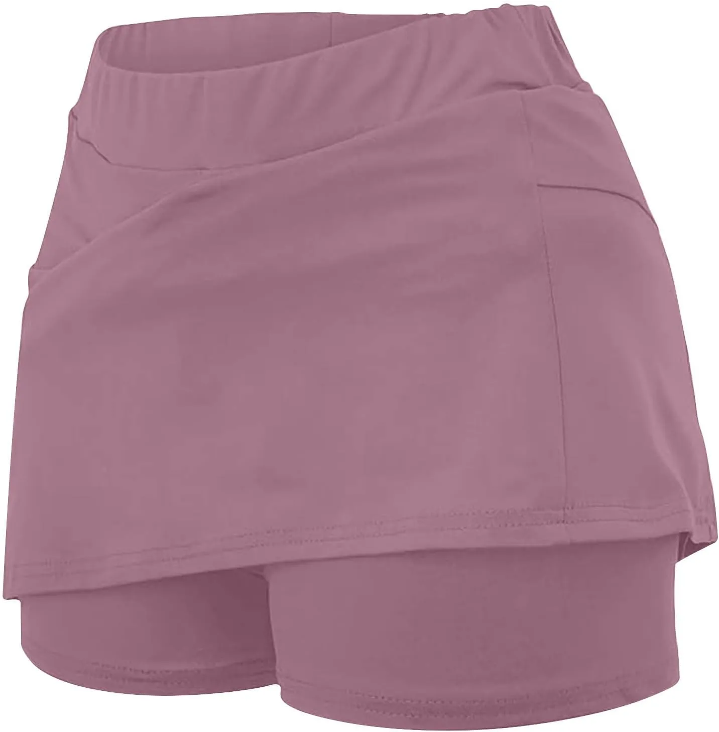 DDAPJ pyju Womens Summer Tennis Skirts with Shorts Underneath High Waisted Golf Inner Shorts Running Sports Pickleball Skorts