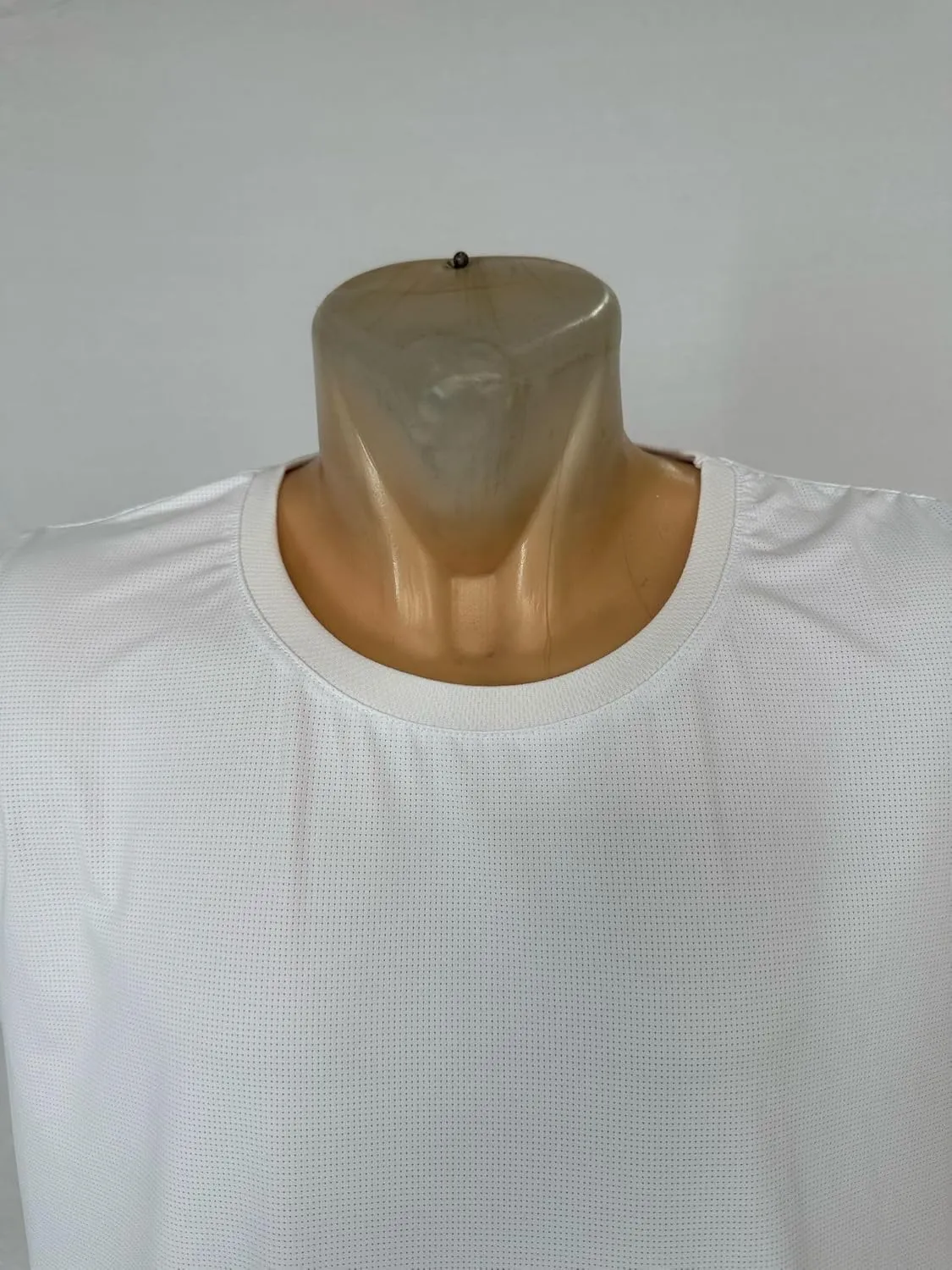 Dry Fit Kosher Tzitzit T-Shirt Round Neck by Melechet Machshevet JudaicaBreathable Moisture Wicking Athletic Tee Mesh Fabric