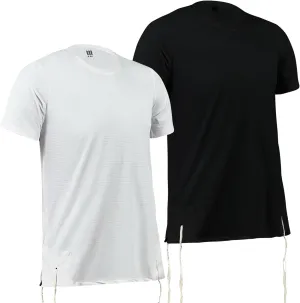 Dry Fit Kosher Tzitzit T-Shirt Round Neck by Melechet Machshevet JudaicaBreathable Moisture Wicking Athletic Tee Mesh Fabric