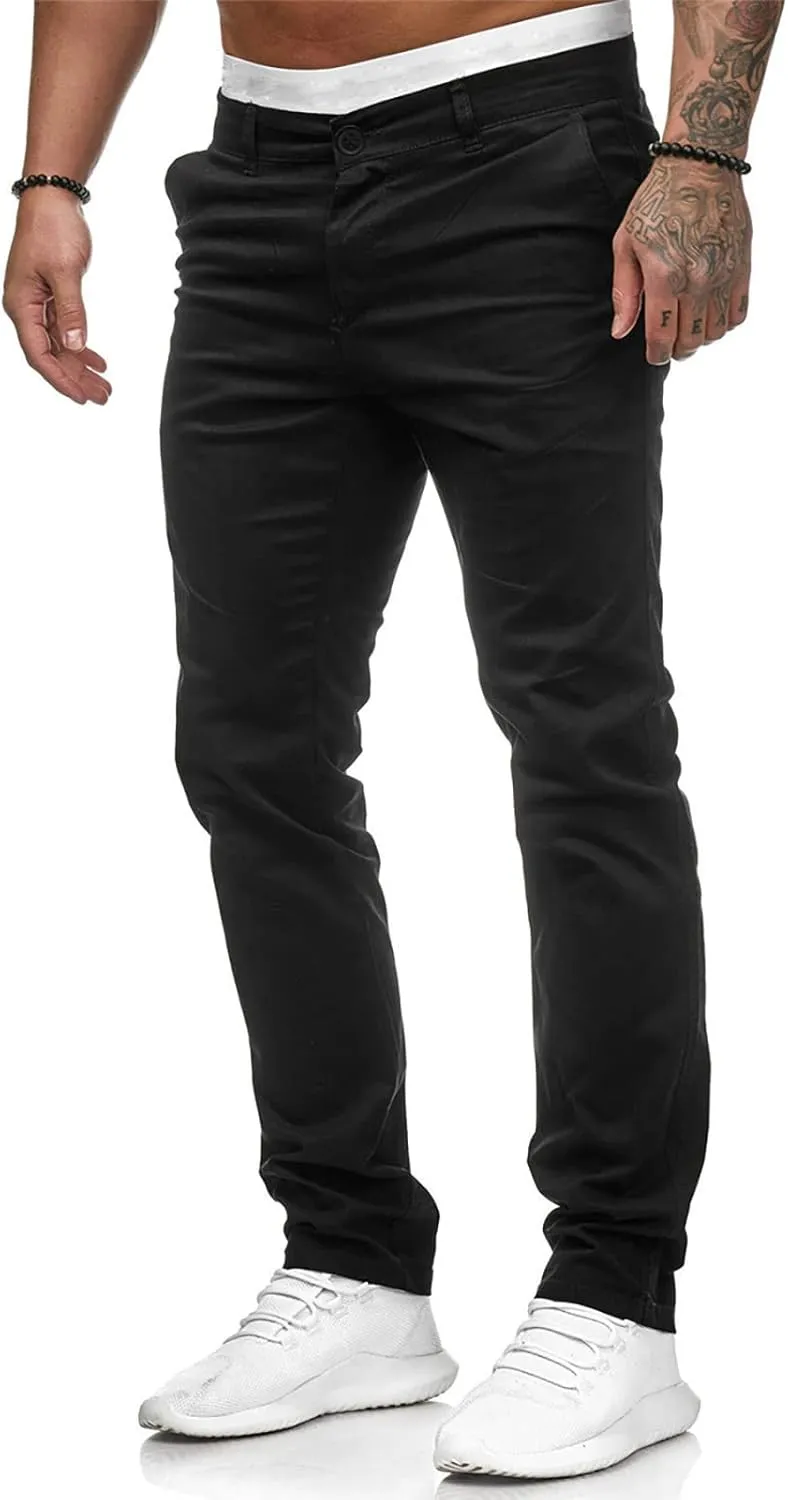Dudubaby Baggy Pants for Men Men's Sports Casual Jogging Trousers Lightweight Hiking Work Pants Outdoor Pant