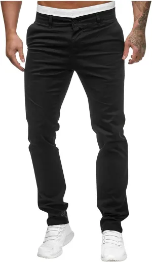 Dudubaby Baggy Pants for Men Men's Sports Casual Jogging Trousers Lightweight Hiking Work Pants Outdoor Pant