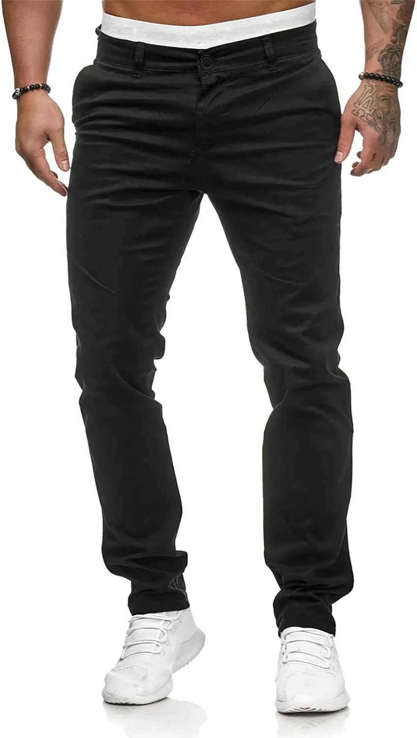 Dudubaby Baggy Pants for Men Men's Sports Casual Jogging Trousers Lightweight Hiking Work Pants Outdoor Pant