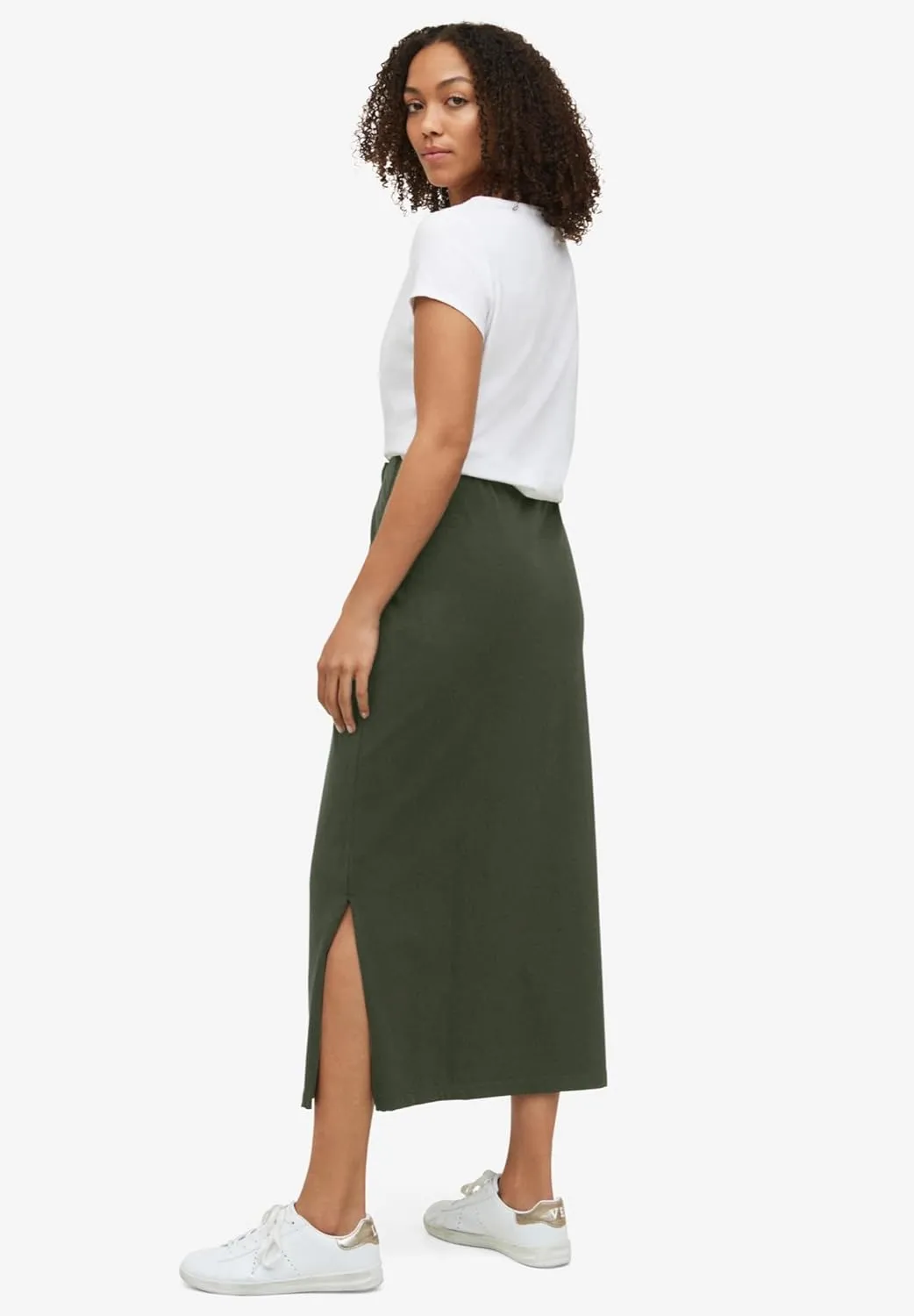ellos Women's Plus Size Knit Maxi Skirt