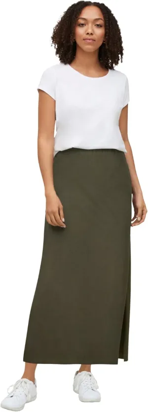 ellos Women's Plus Size Knit Maxi Skirt