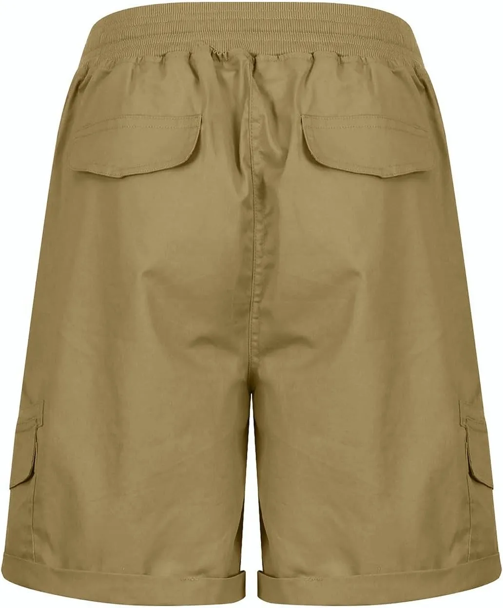 eoeioa Cargo Shorts Women Dressy High Waisted Drawstring Bermuda Shorts Summer Outdoor Relaxed Fit Hiking Shorts with Pockets
