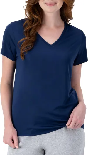 Hanes Women's Cool Dri Performance V-Neck T-Shirt, Moisture-Wicking Short Sleeve Tee, 40  UPF Protection, 1 Or 5 Pack