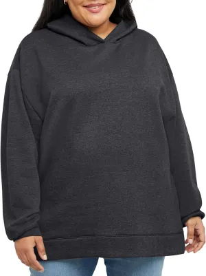 Hanes Women's Ecosmart Plus Size Fleece Hoodie, Midweight Sweatshirt For Women, Kanga Pocket