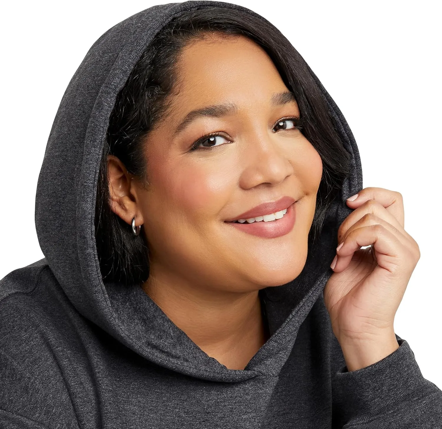 Hanes Women's Ecosmart Plus Size Fleece Hoodie, Midweight Sweatshirt For Women, Kanga Pocket