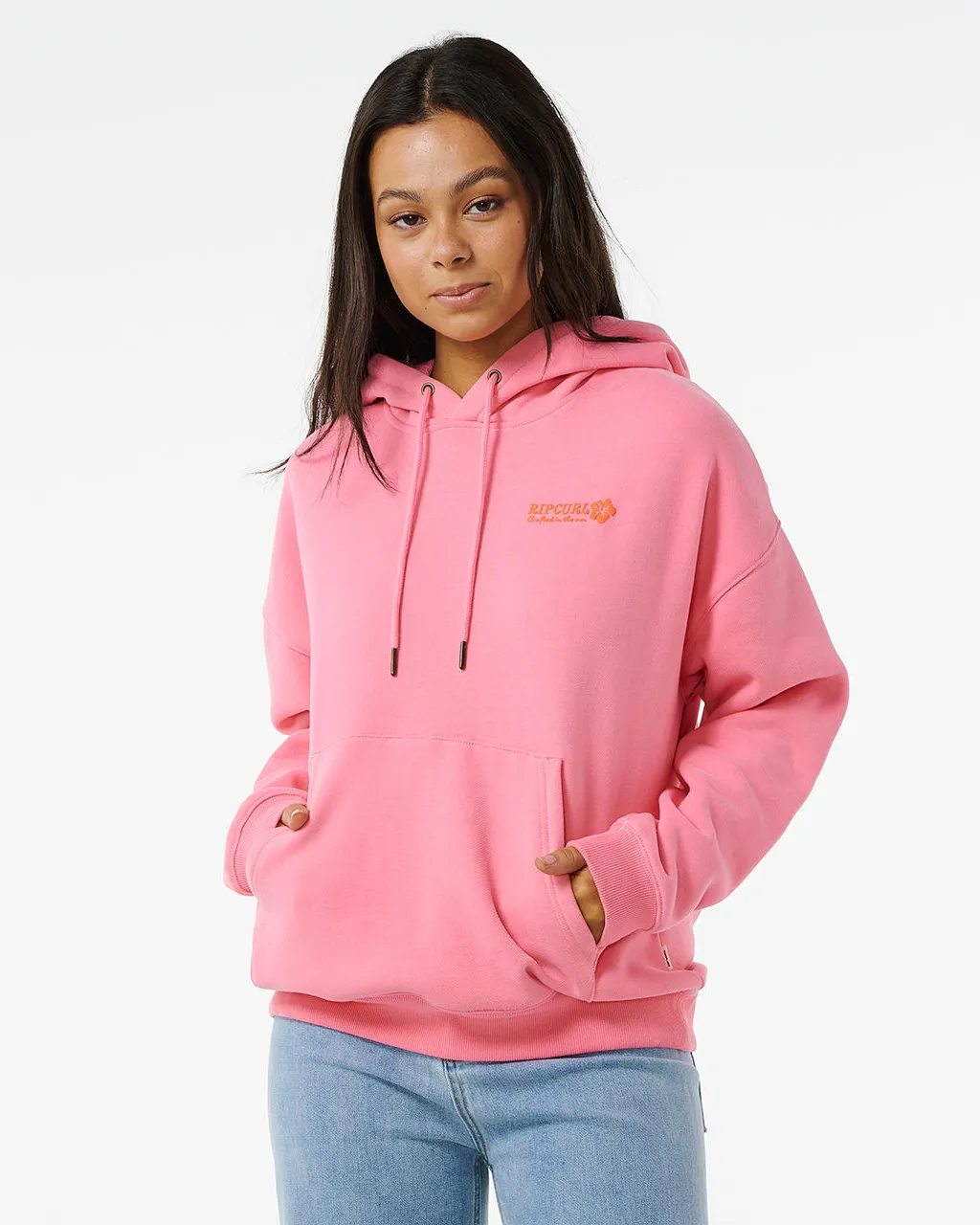 Hibiscus Heat Heritage Hoodie in Pink