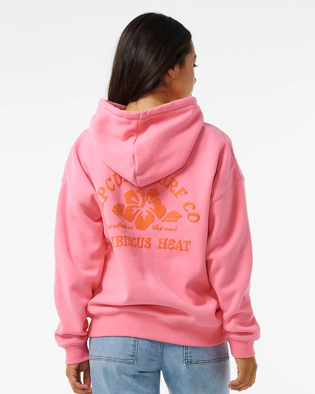 Hibiscus Heat Heritage Hoodie in Pink