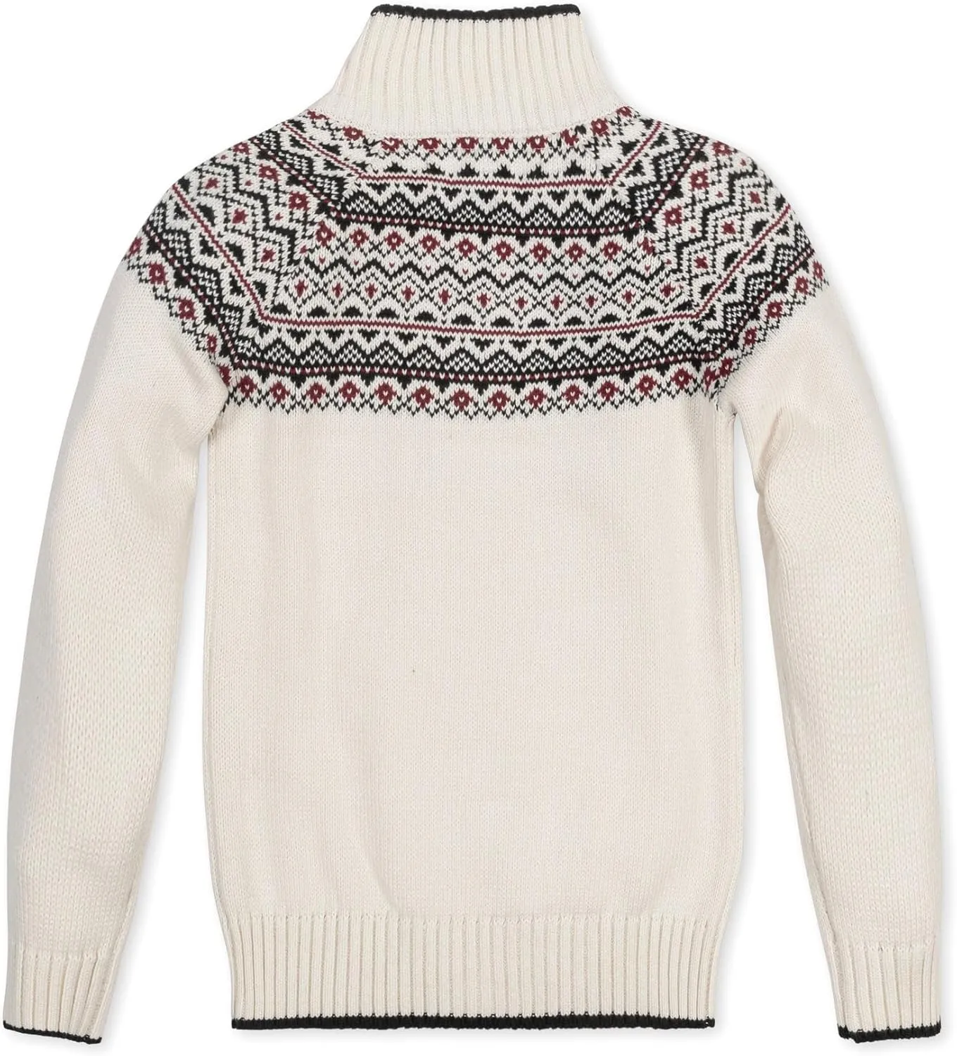 Hope & Henry Boys' Long Sleeve Half Zip Pullover Sweater