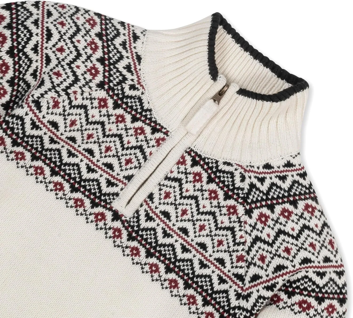 Hope & Henry Boys' Long Sleeve Half Zip Pullover Sweater
