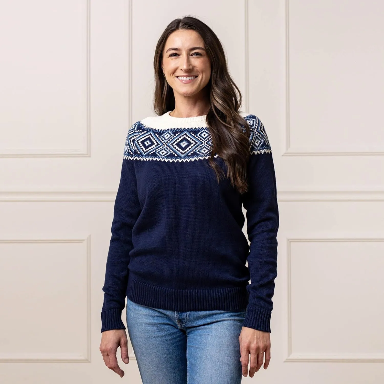 Hope & Henry Women's Classic Long Sleeve Pullover Sweater