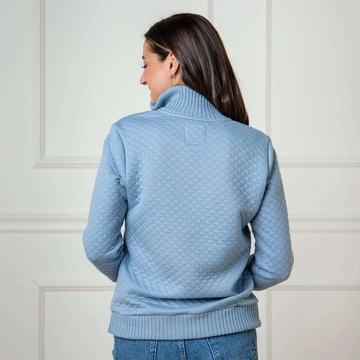 Hope & Henry Women's Classic Long Sleeve Pullover Sweater