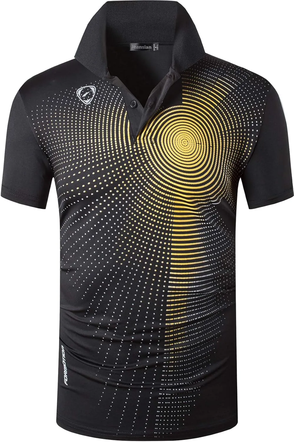 jeansian Men's 3 Packs Ourdoor Sport Quick Dry Polo T-Shirt Tee Tshirt Golf Tennis Bowling Fit LSL195