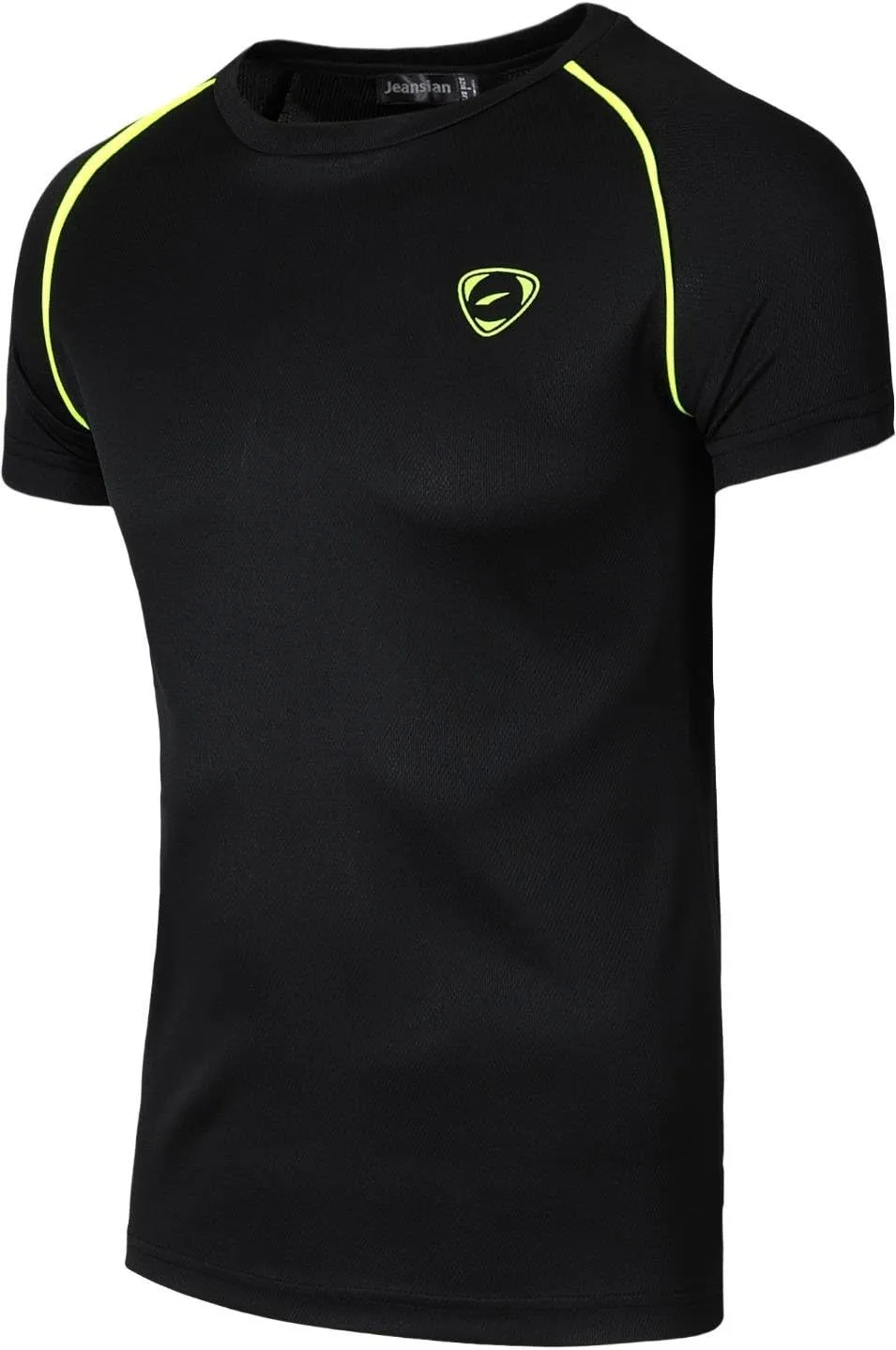 jeansian Men's Sport Quick Dry Fit Short Sleeve T-Shirts Tee Shirt Tshirt Tennis Golf Bowling Tops LSL182