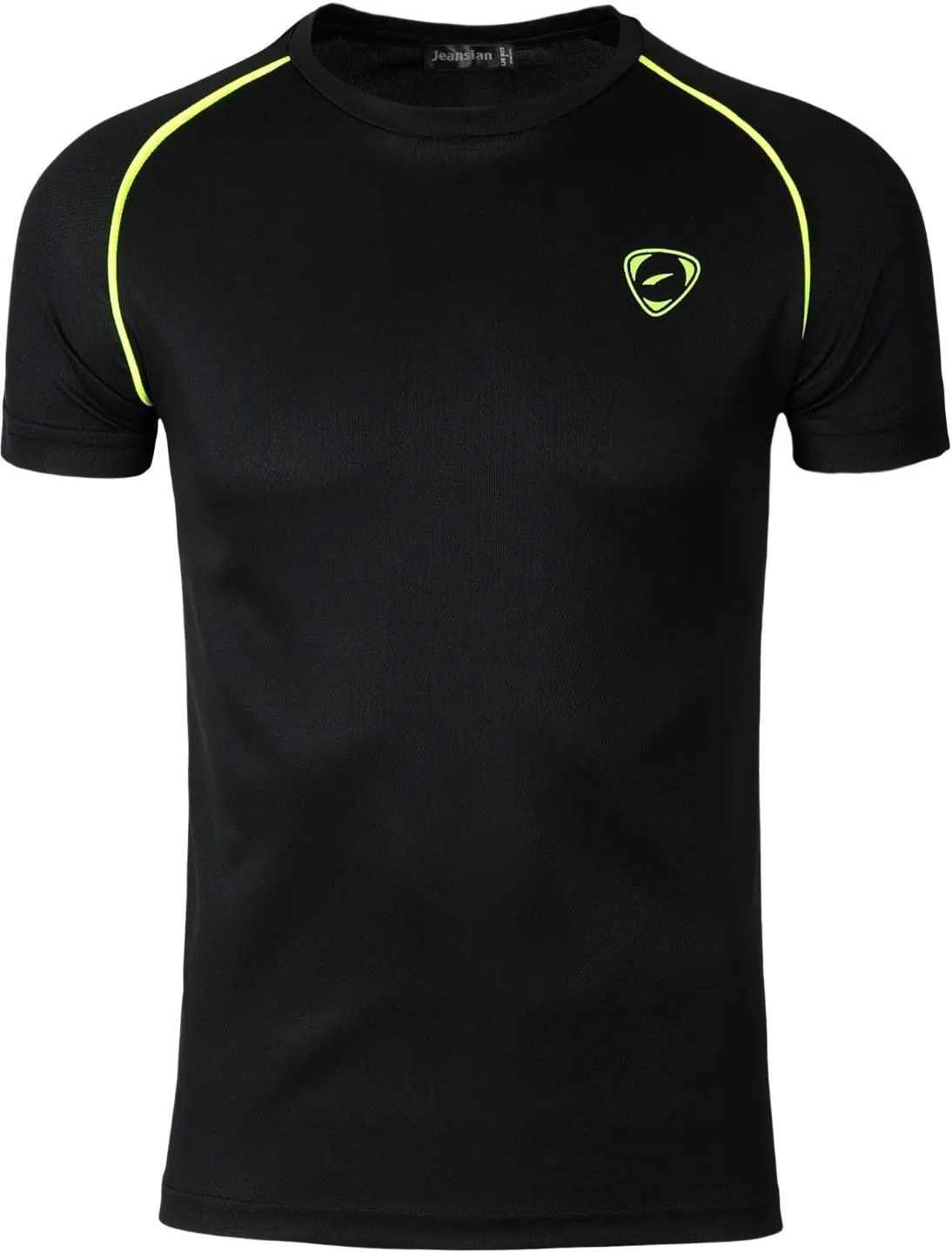 jeansian Men's Sport Quick Dry Fit Short Sleeve T-Shirts Tee Shirt Tshirt Tennis Golf Bowling Tops LSL182