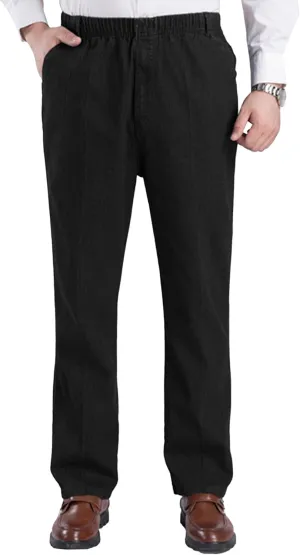 JEShifangjiusu Mens Chinos Slim Fit Pants Casual Joggers Pants Sweatpants Elastic Waist Stretch Dress Pants for Men
