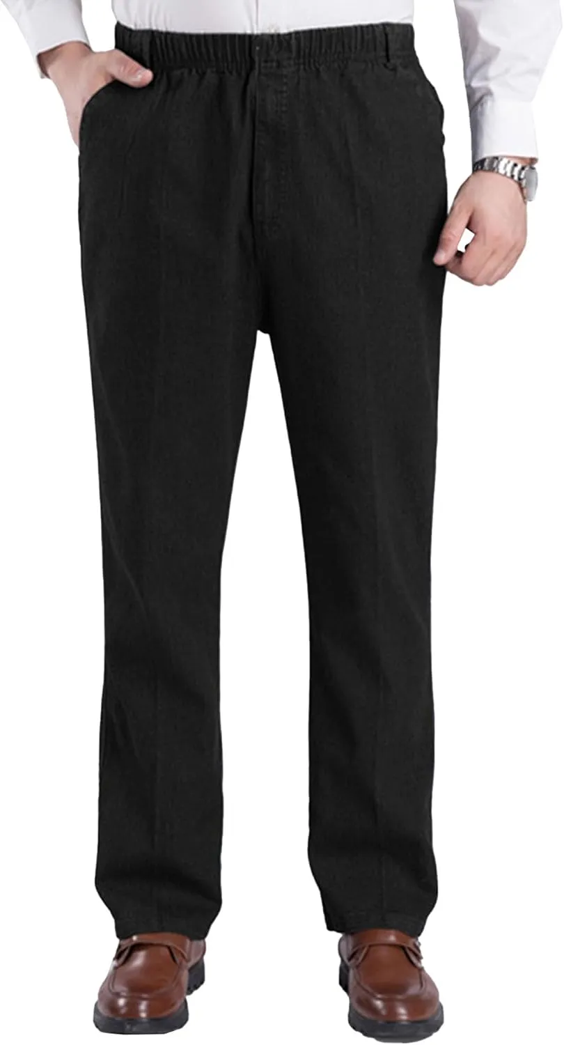 JEShifangjiusu Mens Chinos Slim Fit Pants Casual Joggers Pants Sweatpants Elastic Waist Stretch Dress Pants for Men